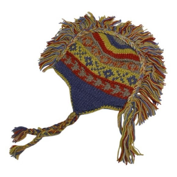 Chaveau Hat 100% Wool/ Fleece OS Unisex Adult Made in Nepal New - Picture 2 of 7